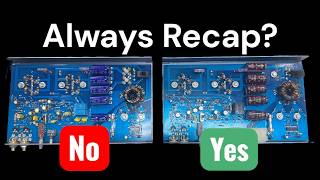 Must Old Capacitors be replaced  I Test Old vs New Same Amp