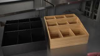 Bamboo Condiment Organizers - RWB0425,RWB0426 - Restaurantware