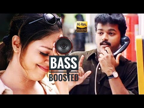 Oru Ponnu Onnu  Kushi  Bass Boosted Tamil Song  Vijay