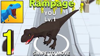 Dinosaur Rampage - Gameplay Walkthrough Part 1 (iOS, Android) screenshot 4