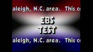 Emergency Broadcast System test from WTVD/Channel 11 ('81)
