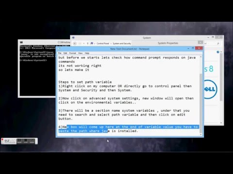 How to set JAVA path variable in windows 7, windows 8, and windows 8.1