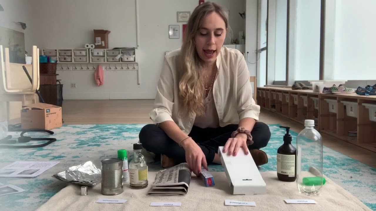 C'E Montessori Homeschool Online - Earth Day - Sorting and recycling