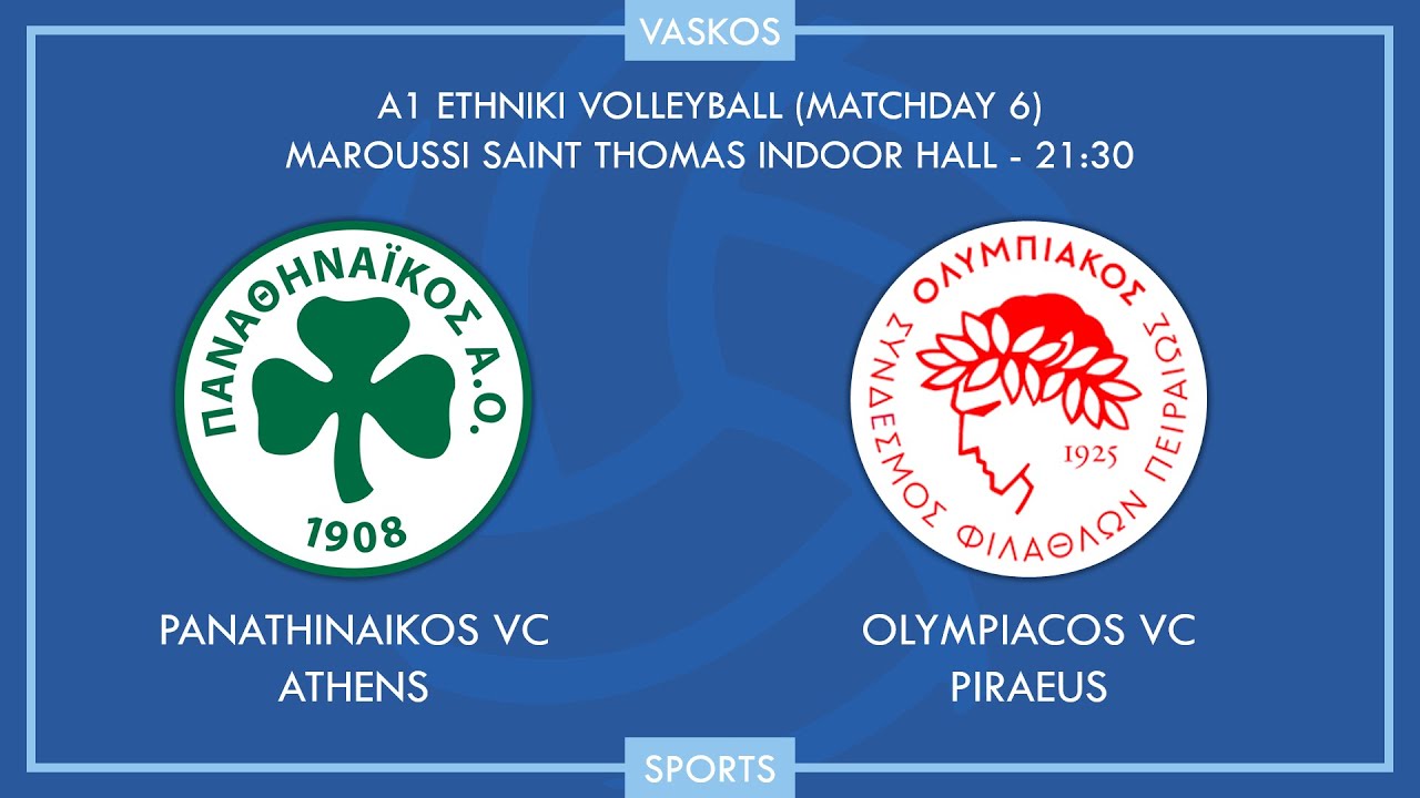 🔴 LIVE ΠΑΝΑΘΗΝΑΪΚΟΣ ΟΛΥΜΠΙΑΚΟΣ ΒΟΛΕΪ PANATHINAIKOS OLYMPIACOS