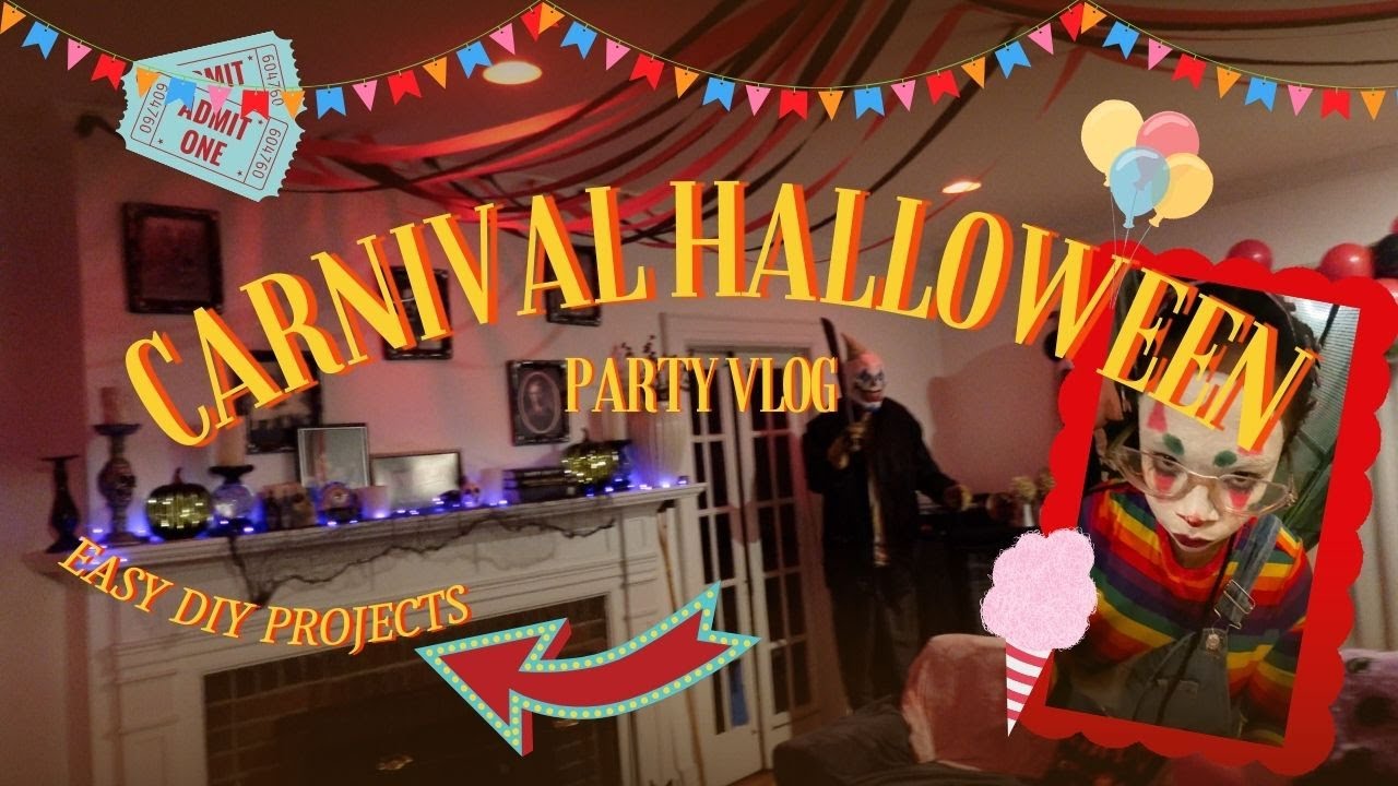 Set up a Halloween Party | Carnival DIYs | Party Vlog