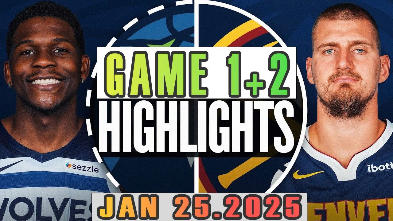 Minnesota Timberwolves Vs Denver Nuggets Game 1st+2nd Highlights Jan 25 ...