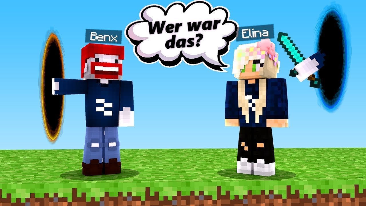 ICH PRANKE ELINA mit PORTAL GUN! 😜 | Minecraft