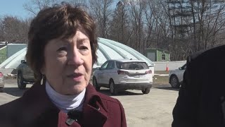 Senator Susan Collins in Maine today