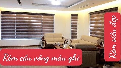 [Rèm Như Minh] Rèm cửa cao cấp tại Đà Nẵng - Rèm cầu vồng Hàn Quốc màu ghi mã NM122, Lh: 0935389505