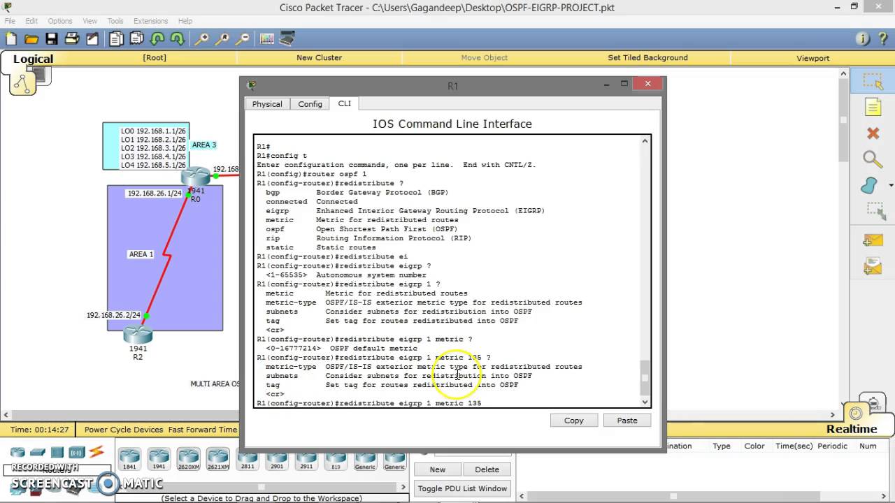 HOW TO REDISTRIBUTE OSPF AND EIGRP NETWORKS WITH EACH OTHER IN A NETWORK YouTube