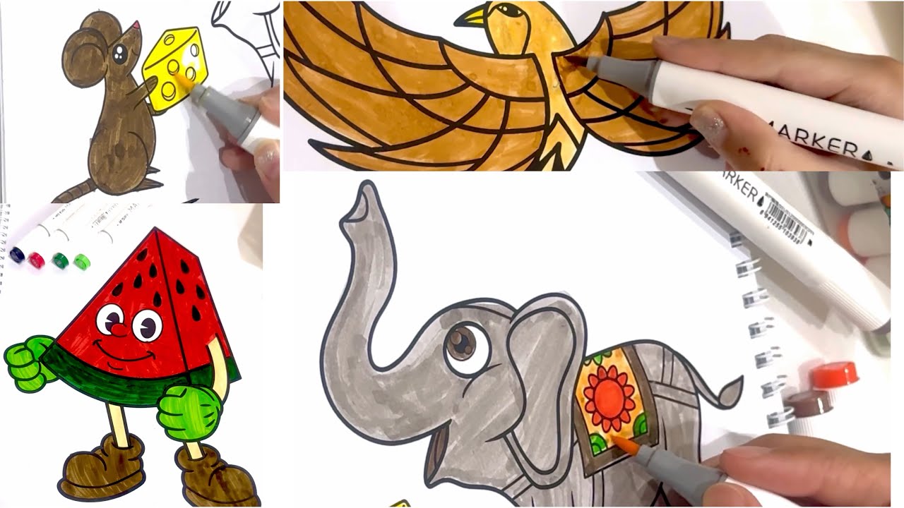 Cute Colouring Book Colouring Coloring Marker Coloring for adult