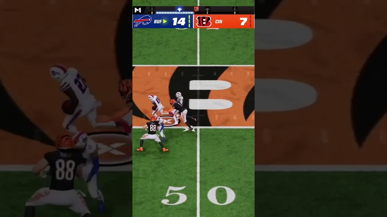 Tre'Davious White picks off Joe Burrow to win the game in Madden 23!