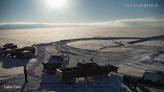 Barnacles Resort & Campground Lake Cam | Lake Mille Lacs | Weekend Time-lapse of the 1/23/2021