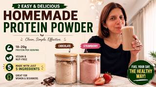 2 Homemade Protein Powder Recipes | 20g Protein | Dairy Free | Just 5 Ingredients | Budget Friendly 