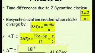 ⁣Mod-01 Lec-20 Internal Clock Synchronization in Presence of Byzantine Clocks