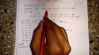 Disk scheduling algorithm SCAN simulation in bangla