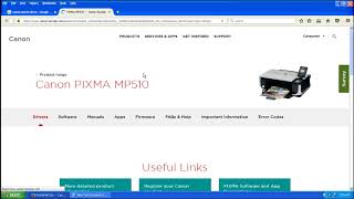 download canon mp510 printer driver