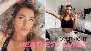 Curl Your Hair With Toilet Roll Overnight Heatless Curls