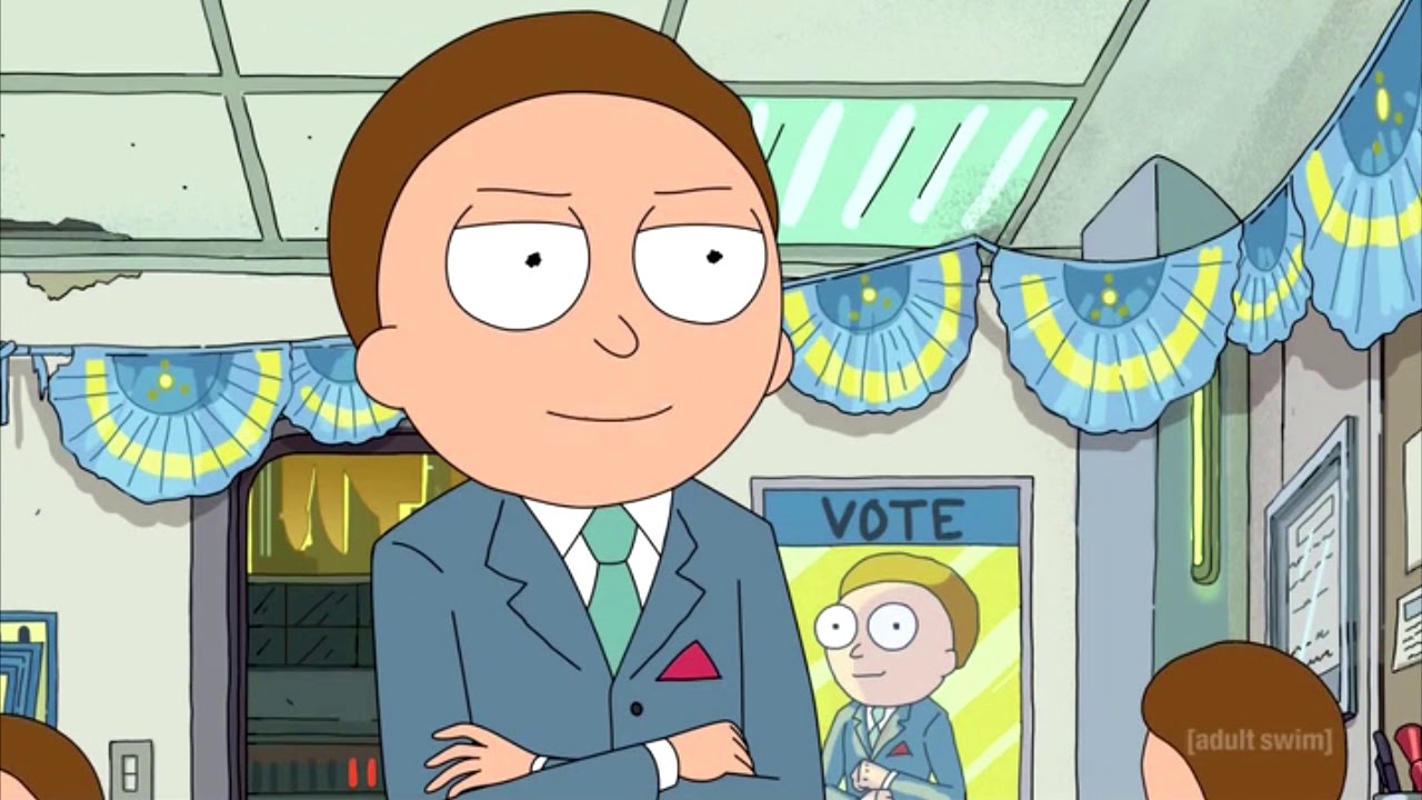 Rick and Morty - Morty's presidential speech scene