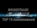 MISS UNIVERSE 2020 SOUNDTRACK TOP 10 Announcement