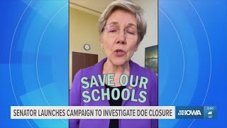 Sen. Elizabeth Warren launches 'Save Our Schools' campaign