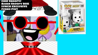 Peanuts Funko Pop Chef Snoopybaker Snoopy Box Lunch Exclusive Unboxing Surprise Review