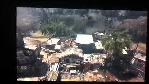 Double kill throwing knife cross map mw3!!