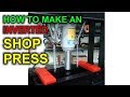 My Finished DIY 20-Ton Shop Press with an Inverted Bottle Jack