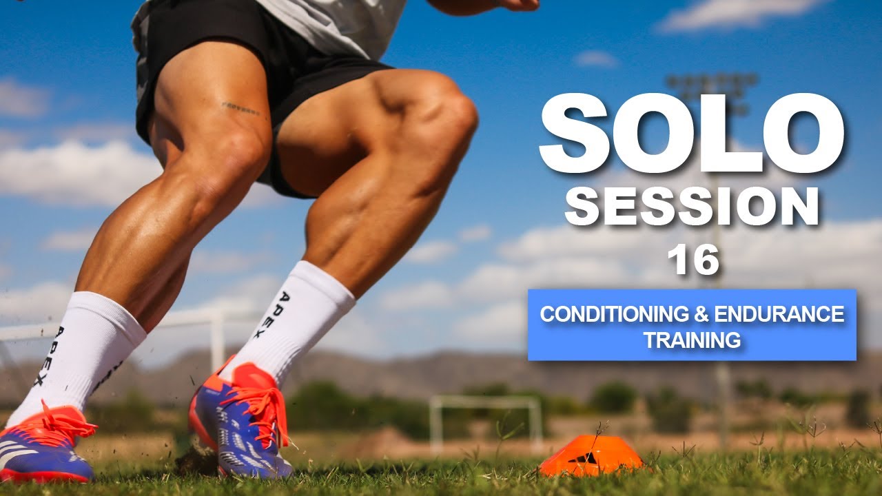 Solo Training Session 16 | Drills to Build Soccer/Football Conditioning ...