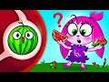 There's A Watermelon in My Tummy | Safety Tips | Kids Songs And Nursery Rhymes
