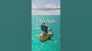 3D Cloth Simulation 1 FACE vs 16384 FACES