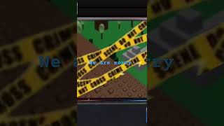 We are sorry #shortvideo #roblox ￼
