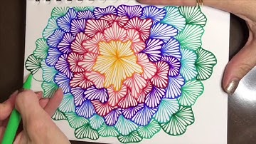 Zendoodling the Tangle Ginili in my #Quigtangle Zentangle