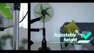 12hrs - 40hrs iwin rechargeable standing fan