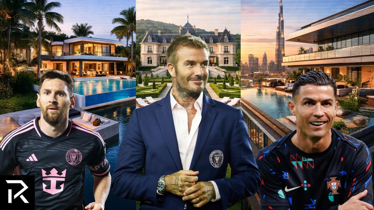 Messi, Ronaldo & Beckham’s Billion-Dollar Real Estate Empires
