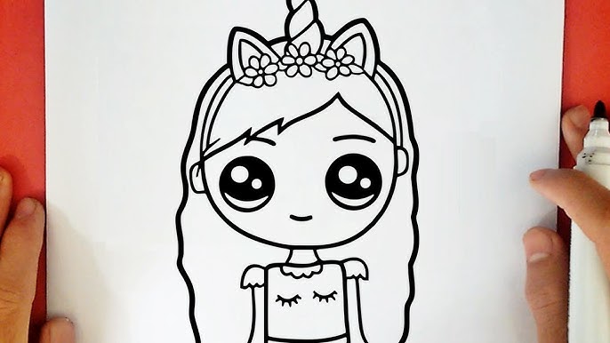 Bonequinha Kawaii fofa ❤ desenho para desenhar 😍 desenhando