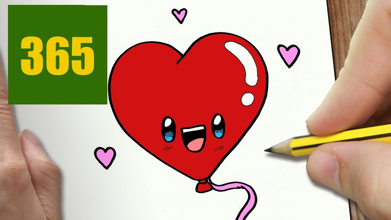 Comment Dessiner Coeur D Amour Kawaii Etape Par Etape Dessins Kawaii Facile Youtube