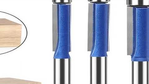 1/4 5/16 3/81/2 Router Bit 6mm 1/4 Shank Flush Trim Bit With Two Bearings Router Bits Fo