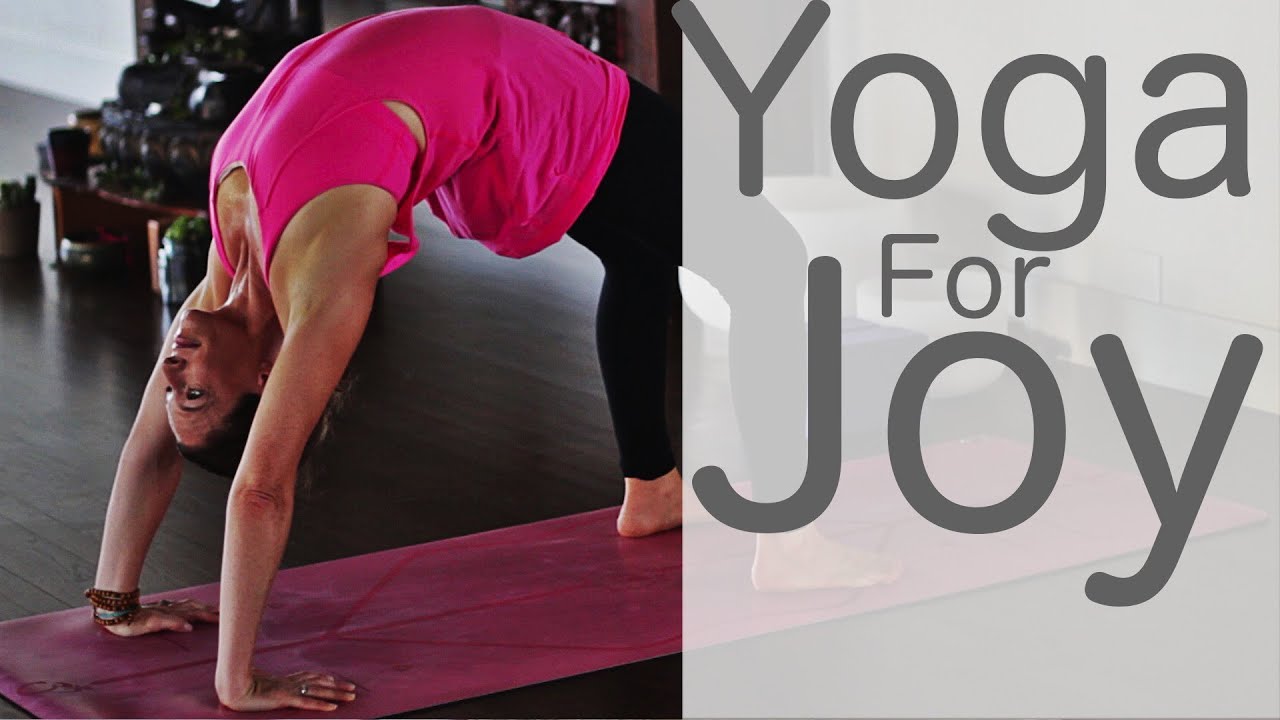 beginner yoga at home 30 Minute Hatha Yoga For Joy | Fightmaster Yoga Videos