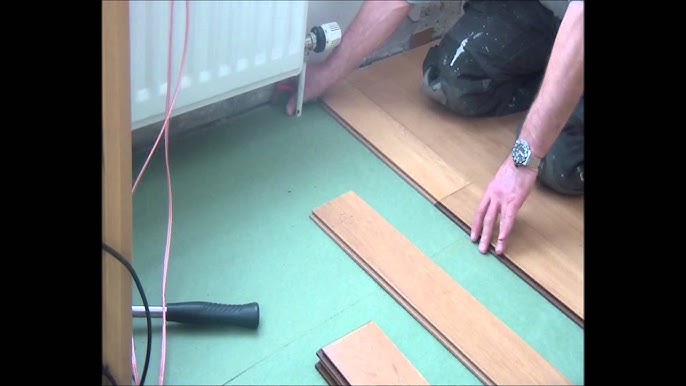 Part 3 Complete Floor Installation Fitting Around Radiator Pipes You Around Radiator Pipes, Cutting Laminate Floor Around Radiator Pipes