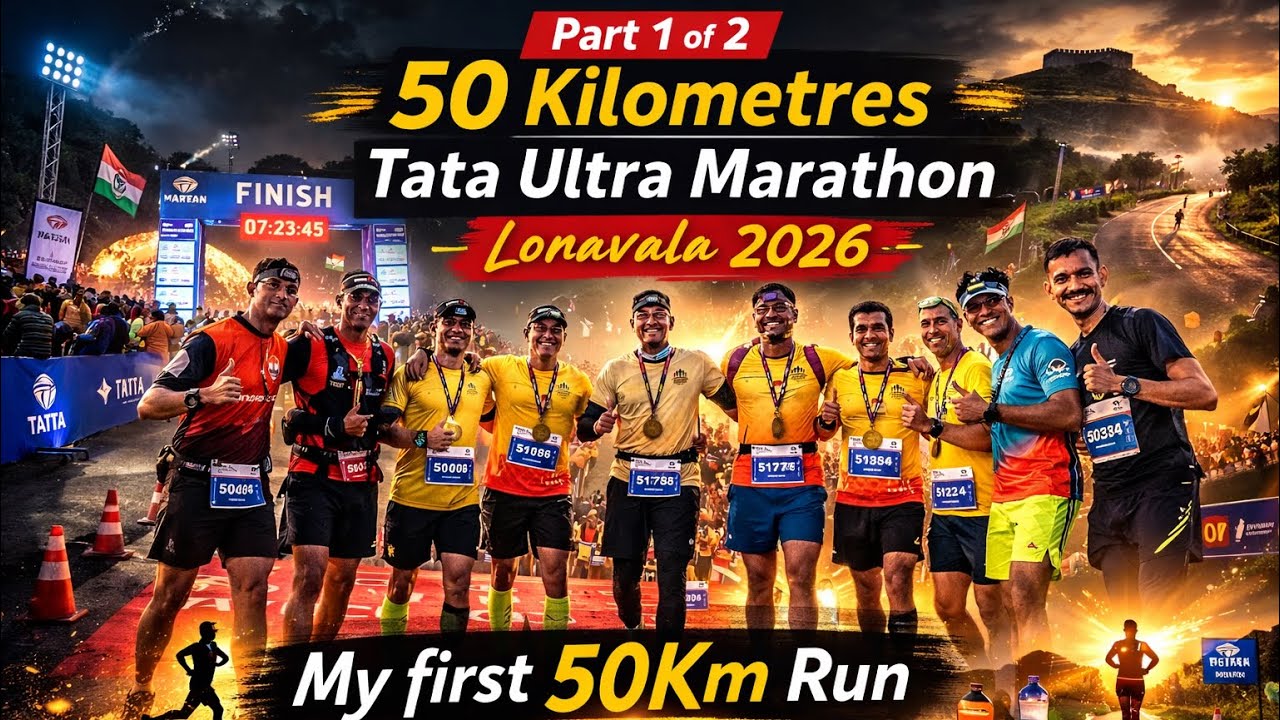 Part 1 of 50Km TATA ULTRA MARATHON LONAVALA 22 FEB 2026 #TataUltraLonavala #vlog #viral #trending