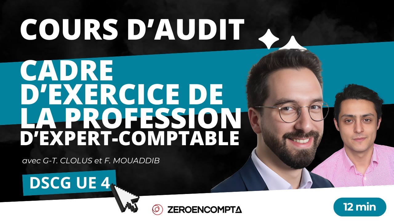 [DSCG UE 4] AUDIT - Cadre d'exercice de la profession d'expert