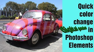 Learn Photoshop Elements - Quick and easy color replacement