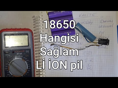 18650 li-ion İç Direnç hesaplama 18650 pil testi Şarjlı Pil Testi İnternal Resistance Calculate