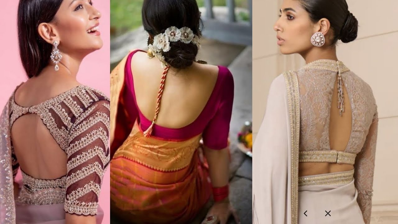 Back less blouses degain #back neck blouses degain🔥🔥🔥 - YouTube
