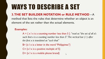 MATH 7 - Week 1. Introduction to Sets