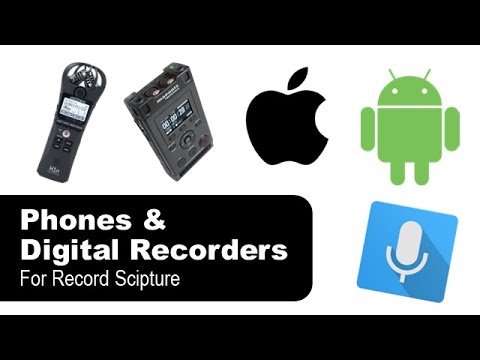 Recording Scripture Recording Scripture Method for Phones & Digital Recorders - YouTube