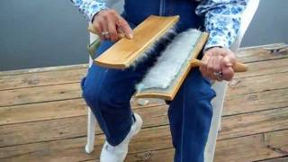 Step #1 Cotton Carding And Making Punis For Spinning Cotton Yarn with Joan Ruane.