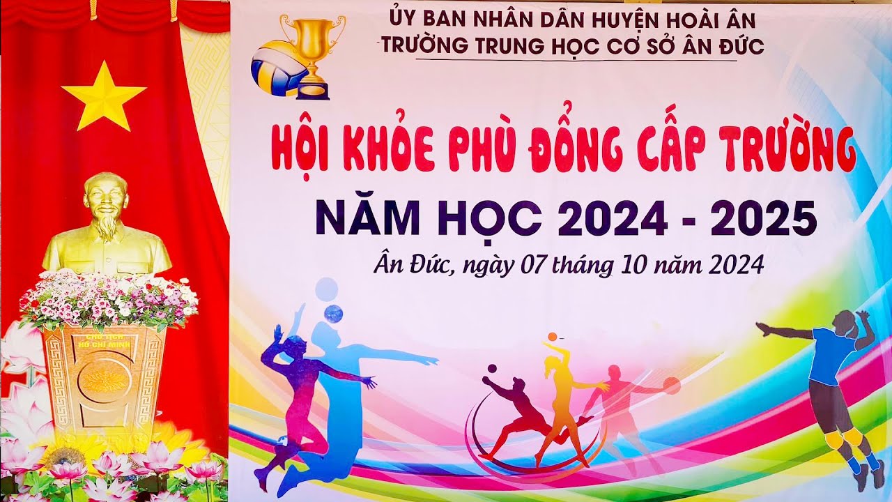 TRƯỜNG THCS ÂN ĐỨC HỘI KHỎE PHÙ ĐỔNG CẤP TRƯỜNG NĂM HỌC 2024   2025
