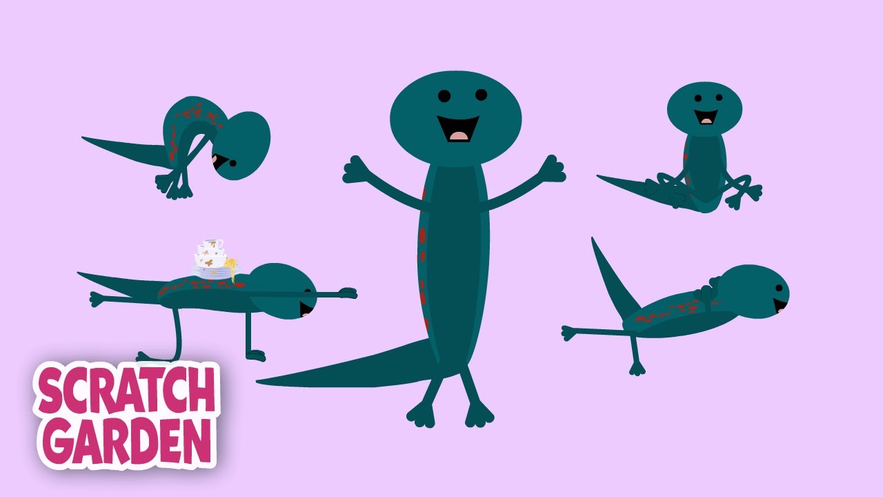 Salamander Yoga - Now with Wings! | 5-minute Yoga Break | Scratch Garden